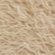 Cushion faux fur polyester 45x45x12cm - Cream