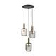 Ceiling light round metal 40x18x130cm - Bronze