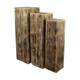 Pillar pine wood 38x38x118cm  - Brown