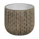 Planter round cement 37x37x36cm  - Gold