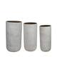 Planter round cement 38x38x73cm  - Grey