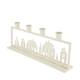 Dinnercandle holder rectangular for 4 candles metal 37.5x6x14.5cm