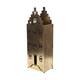 Statue house metal 18x28x78cm - Gold
