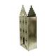 Statue house metal 29x46x118cm - Gold
