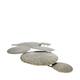 Wall art round metal 117x10.5x68cm