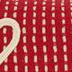 Cushion rectangular love cotton 50x30x8cm - Red
