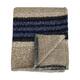 Plaid rectangular teddy polyester 125x150x0.5cm - Blue
