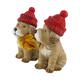 Figurine dog ceramic 11x13.5x19.5cm  - Brown