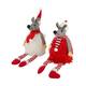 Figurine mouse fabric 9x8x36cm  - Red