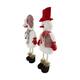 Figurine snowman fabric 24x10x60cm  - Brown