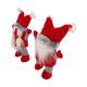 Figurine gnome fabric 26x10x35cm - Red