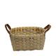Basket rectangular chip wood 36x28x18cm - Cream