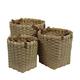 Basket square chip wood 38x38x38cm  - Cream