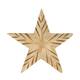 Statue star mango wood 14x3.3x14cm