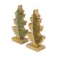 Statue tree with beads mango wood 9x5x18cm C/2