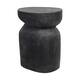 Side table oval paulownia wood 38x28x48cm