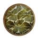 Tray round mango wood with print 38x38x5.5cm  - Natural