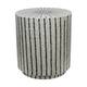 Table round capiz / mdf 47x47x52cm S/2