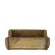 Brickmould without plastic reclaimed wood with handle 32x15x10cm - Natural