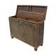 Trunk rectangular historic wood vintage 129x42x90cm