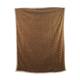 Plaid rectangular faux fur polyester 170x130x2cm - Brown