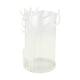 Tealight holder deer metal 12x12x19.5cm - White