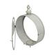 Lantern round metal 45.5x14x57cm - Grey