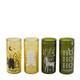 Candle flower walk scent wax with glass 6x6x15cm A/4