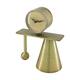 Clock round metal 23x13x29cm
