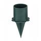 Candle holder plastic 2.2x2.2x6.5cm 4pc - Natural