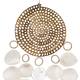Hanger rattan and capiz 30x5x70cm - Natural