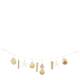 Garland driftwood with shells 10x2x70cm - Natural