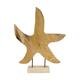 Statue starfish erosion wood on feet 48x10x58cm