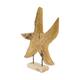 Statue starfish erosion wood on feet 48x10x58cm