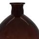 Bottle round recycled glass 25x25x40cm - Red
