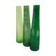Bottle round recycled glass 9x9x40cm C/3