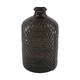 Bottle round recycled glass 19x19x31cm