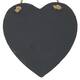 Blackboard heart slate with hanger 20x0.5x20cm