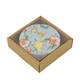 Decorative tile round ceramic with magnet 10.3x10.3x0.7cm 4pc