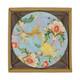 Decorative tile round ceramic with magnet 10.3x10.3x0.7cm 4pc