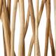 Divider teak wood on stand 118x20x160cm