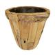 Planter teak wood with plastic 78x78x72cm