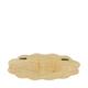 Coat rack mango wood with 3 hooks 48x18x9.5cm - Natural