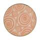 Tray shell print mango wood 28x28x2.5cm - Multi