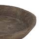Plate round paper mache 28x28x5cm - Brown