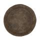 Plate round paper mache 28x28x5cm - Brown