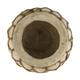 Planter round paper mache 26x26x23cm - Cream