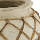 Planter round paper mache 26x26x23cm - Cream