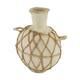 Vase round paper mache with handle 23x16x32cm - Cream