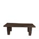 Side table rectangular reclaimed wood vintage 78x39x25cm